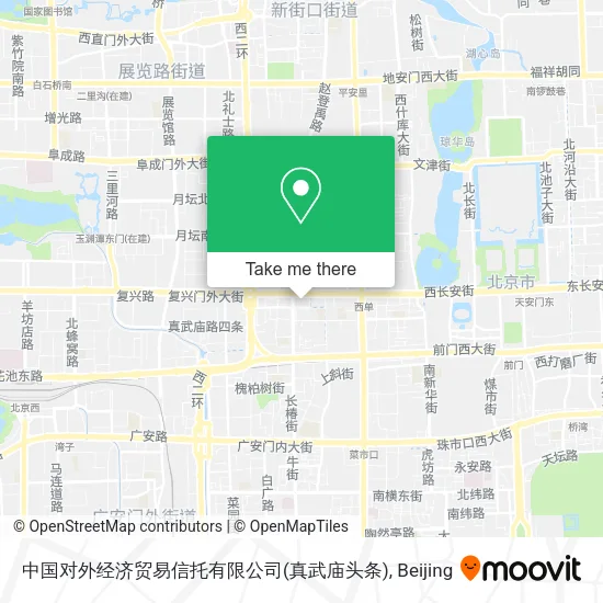 中国对外经济贸易信托有限公司(真武庙头条) map