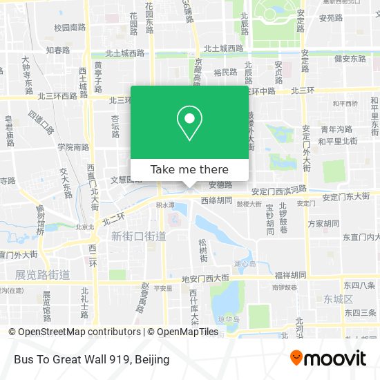 Bus To Great Wall 919 map