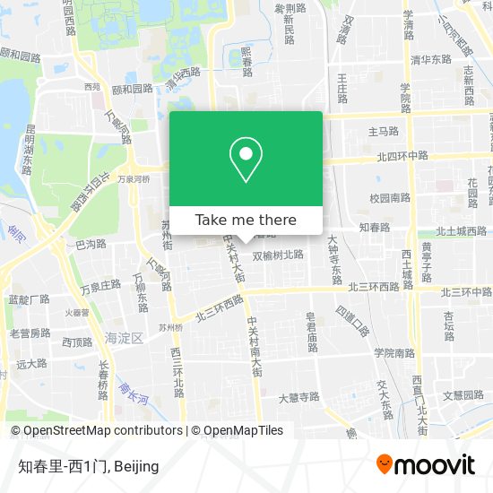 知春里-西1门 map