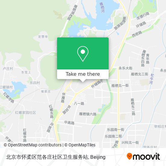 北京市怀柔区范各庄社区卫生服务站 map