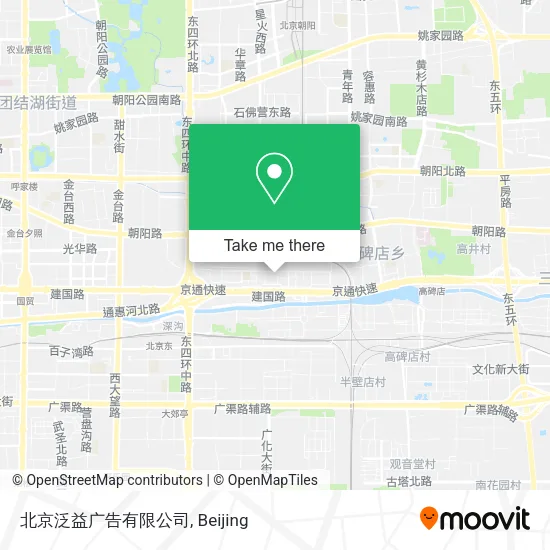 北京泛益广告有限公司 map