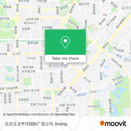 北京泛太平洋国际广告公司 map