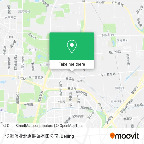 泛海伟业北京装饰有限公司 map