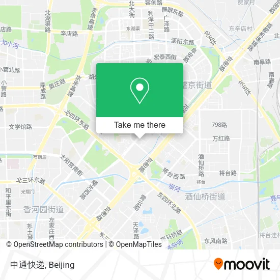 申通快递 map