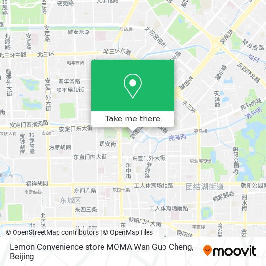 Lemon Convenience store MOMA  Wan Guo Cheng map