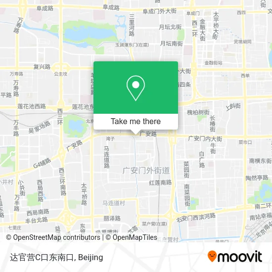 达官营C口东南口 map