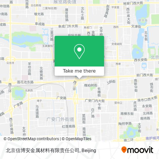 北京信博安金属材料有限责任公司 map