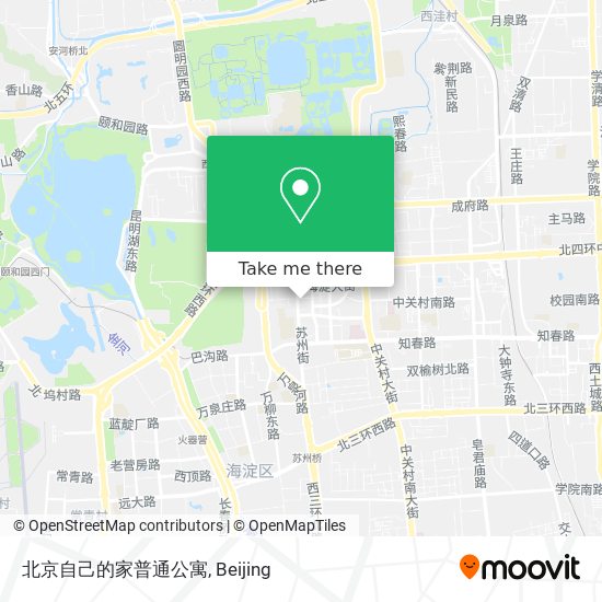 北京自己的家普通公寓 map