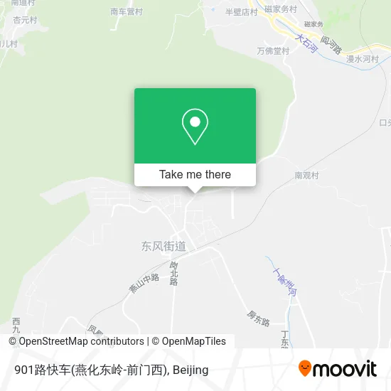 901路快车(燕化东岭-前门西) map
