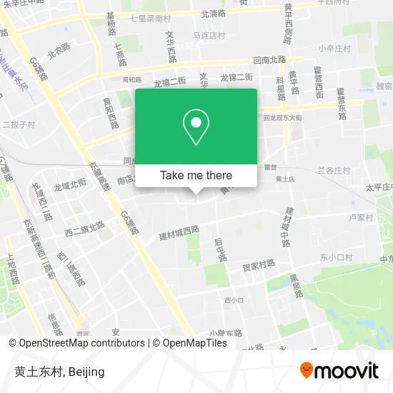 黄土东村 map