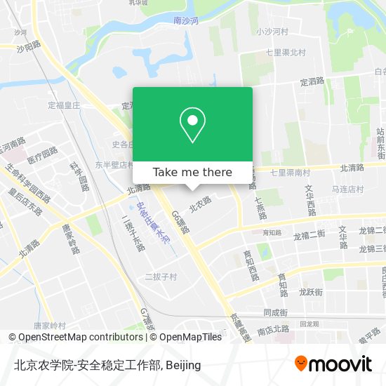北京农学院-安全稳定工作部 map