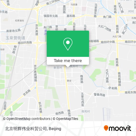 北京明辉伟业科贸公司 map