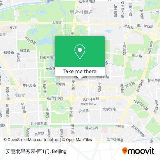 安慧北里秀园-西1门 map