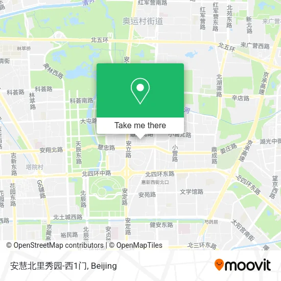安慧北里秀园-西1门 map