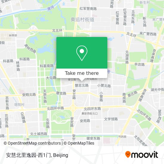 安慧北里逸园-西1门 map