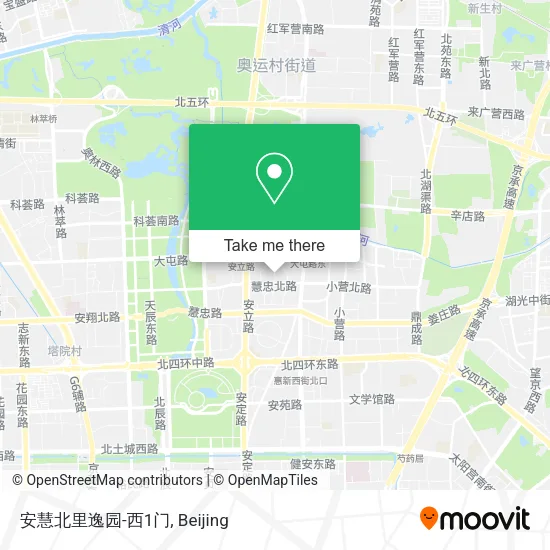 安慧北里逸园-西1门 map