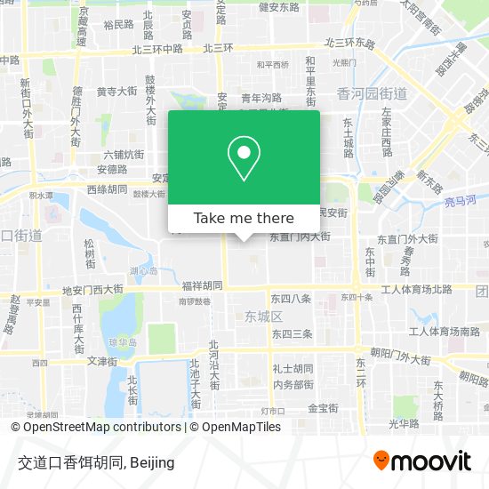 交道口香饵胡同 map