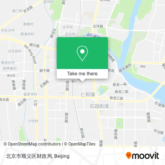 北京市顺义区财政局 map