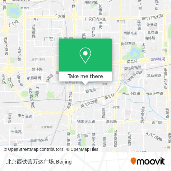 北京西铁营万达广场 map