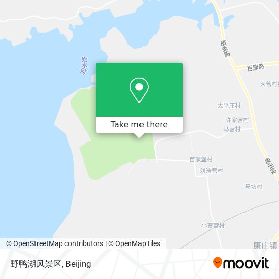 野鸭湖风景区 map