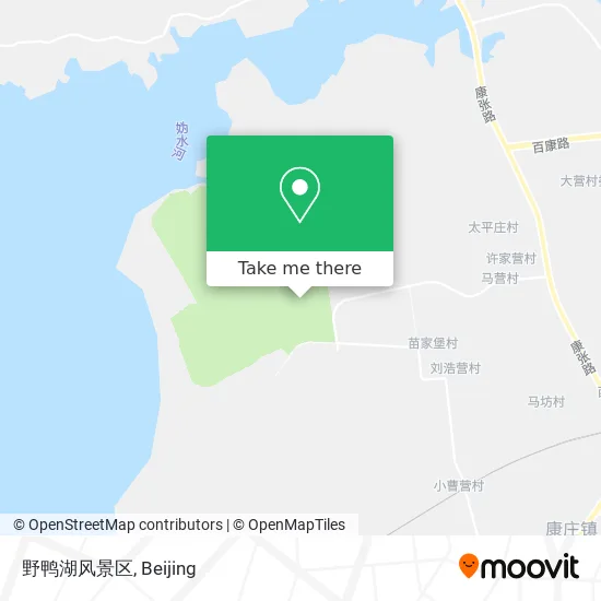 野鸭湖风景区 map