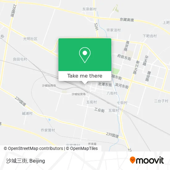 沙城三街 map