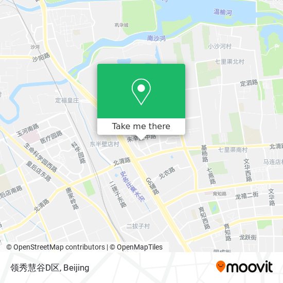领秀慧谷D区 map