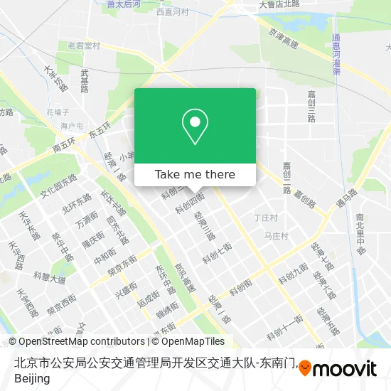 北京市公安局公安交通管理局开发区交通大队-东南门 map