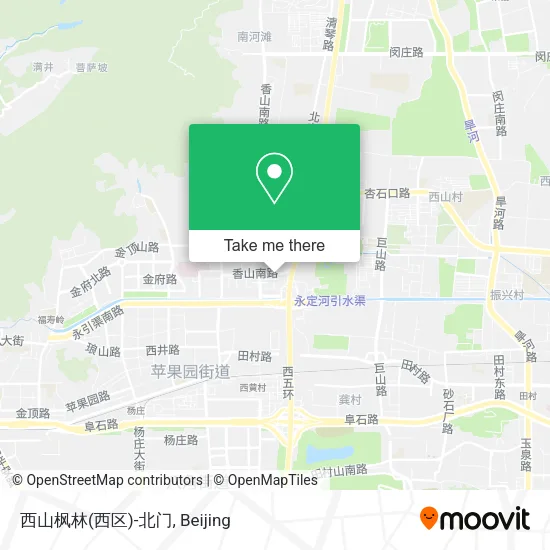 西山枫林(西区)-北门 map