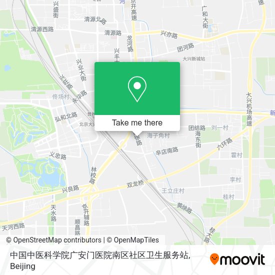 中国中医科学院广安门医院南区社区卫生服务站 map