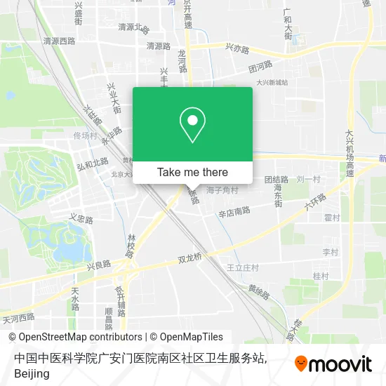 中国中医科学院广安门医院南区社区卫生服务站 map