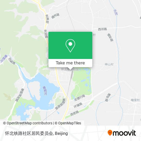 怀北铁路社区居民委员会 map