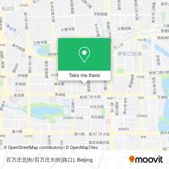 百万庄北街/百万庄大街(路口) map