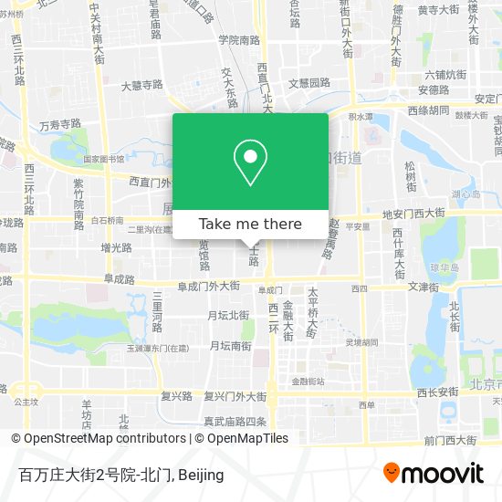 百万庄大街2号院-北门 map