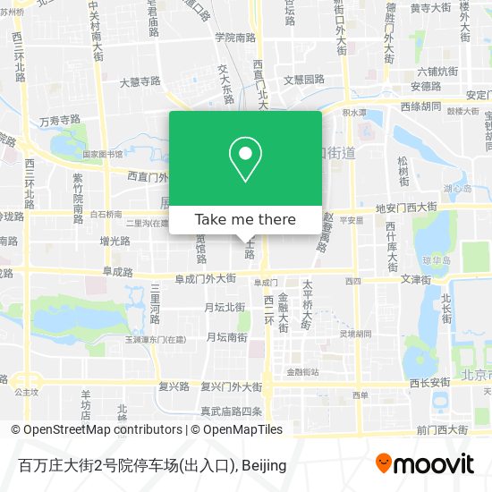 百万庄大街2号院停车场(出入口) map