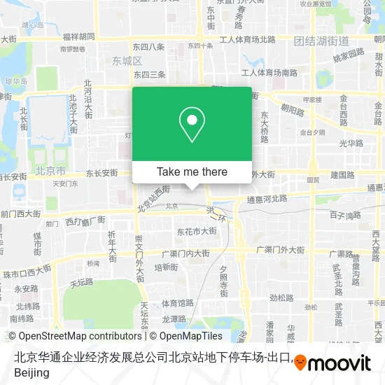 北京华通企业经济发展总公司北京站地下停车场-出口 map