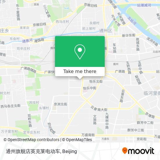通州旗舰店英克莱电动车 map
