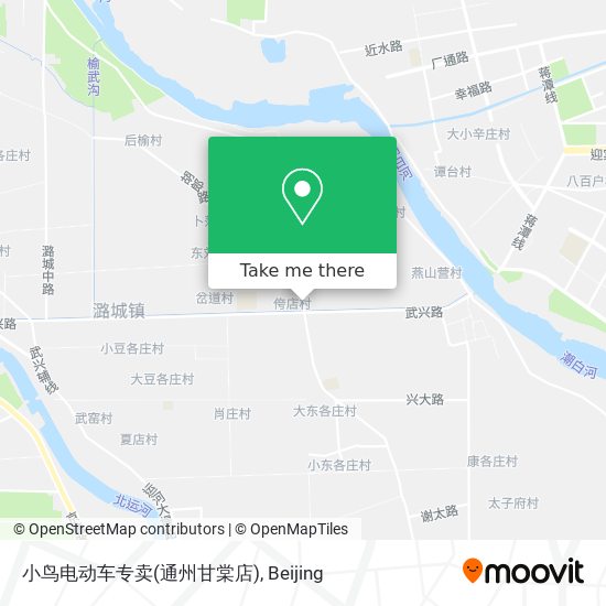 小鸟电动车专卖(通州甘棠店) map