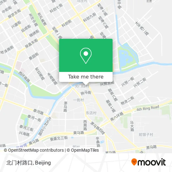 北门村路口 map