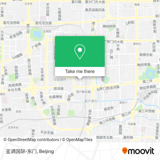 蓝调国际-东门 map