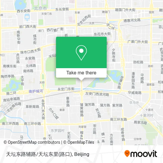 天坛东路辅路/天坛东里(路口) map