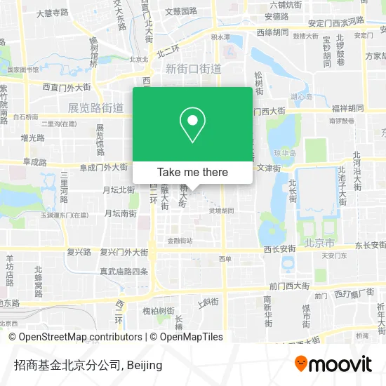 招商基金北京分公司 map