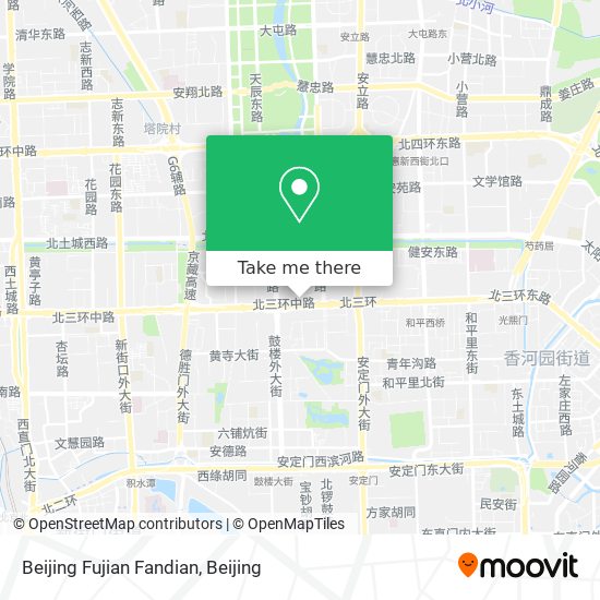 Beijing Fujian Fandian map