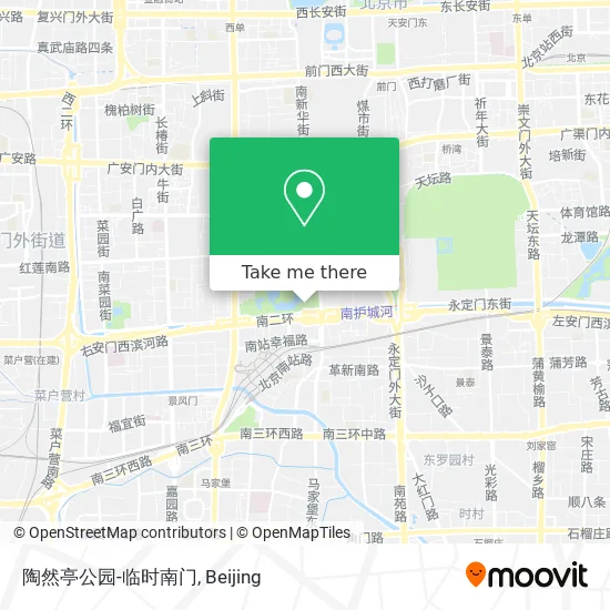 陶然亭公园-临时南门 map