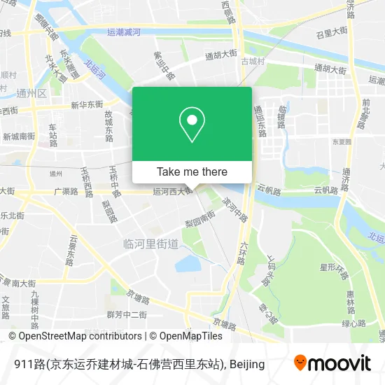911路(京东运乔建材城-石佛营西里东站) map