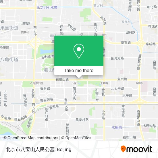 北京市八宝山人民公墓 map