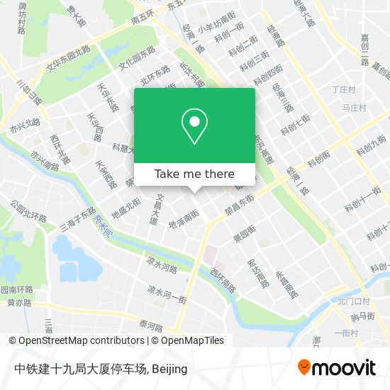 中铁建十九局大厦停车场 map