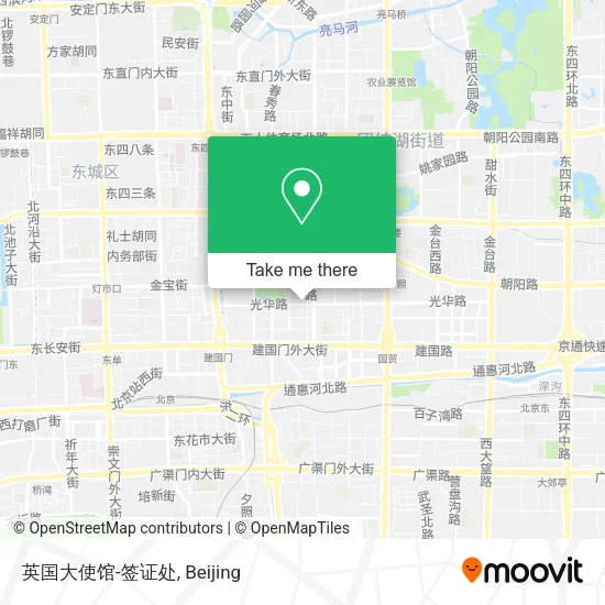 英国大使馆-签证处 map