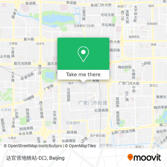 达官营地铁站-D口 map