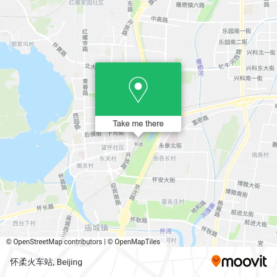 怀柔火车站 map